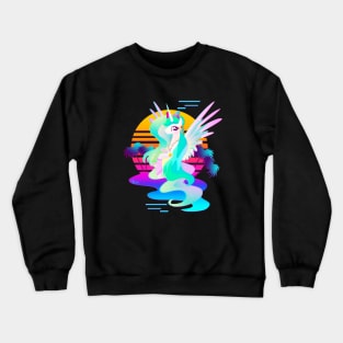 Synthwave Princess Celestia Crewneck Sweatshirt